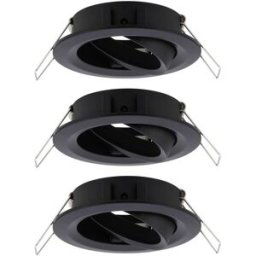 Paulmann 92487 EBL Choose Collerette jeu de 3 10 W noir (mat)