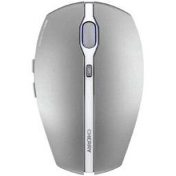 CHERRY GENTIX BT Souris Bluetooth optique gel, argent 7 Boutons 1000 dpi, 2000 dpi molette intelligente, rechargeable