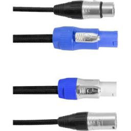 EuroLite Power-Hybrid DMX Câble de liaison [1x XLR femelle 5 pôles - 1x XLR femelle 5 pôles] 5 m