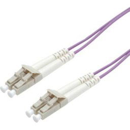 ROLINE Câble FO 50/125µm, LC/LC, OM4, violet, 10 m