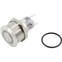 Bouton-poussoir TRU COMPONENTS TC-GQ22-A-11E/B/12V/S203 1602486 250 V 5 A 1 x Off/(On) IP65 à rappel 1 pc(s)