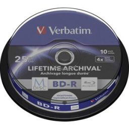 Blu-ray M-DISC vierge Verbatim 43825 25 GB 10 pc(s) tour imprimable