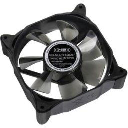NoiseBlocker Multiframe M8-S3 Ventilateur pour PC noir, gris transparent (l x H x P) 80 x 80 x 25 mm