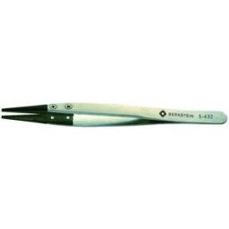 Bernstein Tools for Electronics 5-432 Pince brucelle de précision émoussée 125 mm