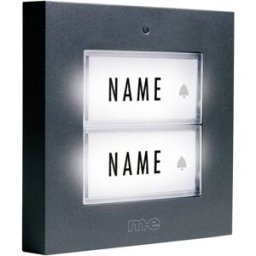Plaque de sonnette x2 m-e modern-electronics KTB-2 A anthracite 12 V/1 A
