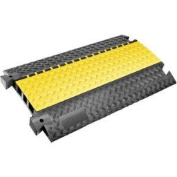 DEFENDER by Adam Hall Protège-câbles 85002LUX Polyuréthane noir/jaune Nombre de canaux: 3 1000 mm Contenu: 1 pc(s)