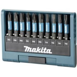 Makita Impact Black Bit-Set 10-tlg E-12011 Jeu dembouts