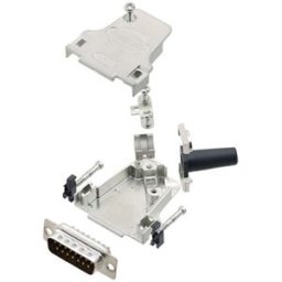 TRU COMPONENTS TCD45ZF15DBPK 7709704 Kit embase SUB-D mâle 45 ° Nombre de pôles: 15 fût à souder 1 pc(s)