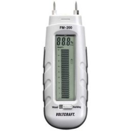 Humidimètre pour matériaux VOLTCRAFT FM-200 Plage de mesure de lhumidité de construction 0.2 à 2 % vol Plage de mesure de lhumidité du bois 6 à 44 % vol