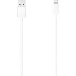 Hama Câble de charge USB USB 2.0 USB-A mâle, Connecteur Lightning 1.50 m blanc 00200623