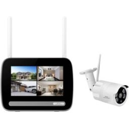 Stabo multifon security V 51136 radio-Set de surveillance sans fil avec 1 caméra 2304 x 1296 pixels 2.4 GHz