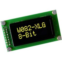 DISPLAY VISIONS Écran OLED jaune-vert 5.55 mm 3.3 V, 5 V Nombre de chiffres: 2 EAW082-XLG