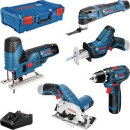 Bosch Professional 5 tool KIT + GBA + GAL + XL-Boxx 0615A0017C Jeu doutils universelle 10 pièces