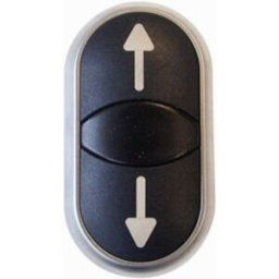 Eaton 216710-1 M22-DDL-S-X7/X7 Bouton-poussoir à double touche collerette plastique 1 pc(s)