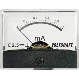 VOLTCRAFT AM-60X46/1MA/DC AM-60X46/1MA/DC Appareil de mesure à encastrer AM-60X46/1mA/DC 1 mA Bobine