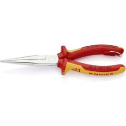 Knipex 26 16 200 T VDE Pince plate à becs ronds Acier Chrome-Vanadium 200 mm