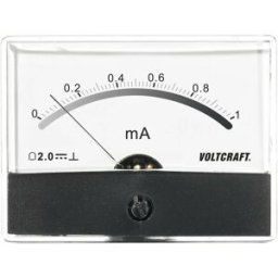 VOLTCRAFT AM-86X65/1MA AM-86X65/1MA Appareil de mesure à encastrer AM-86X65/1mA/DC 1 mA Bobine