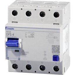 Doepke 09124901 DFS4 025-4/0,03-A 4polig 25/0,03A Interrupteur différentiel à courant résiduel A 4 pôles 25 A 0.03 A 230 V, 400 V