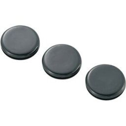 TRU COMPONENTS TC-GMCQR-2015203 Passe-câbles plein(e) Ø max. des bornes 15.5 mm Epaisseur de plaque (maxi) 1.7 mm PVC noir 100 pc(s)