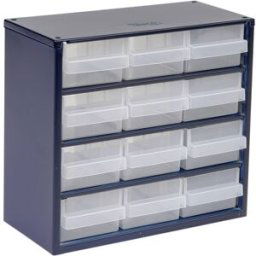 raaco 612-02 Réservoir pour petites pièces (l x H x P) 306 x 283 x 150 mm Nombre de compartiments: 12 Contenu 1 pc(s)