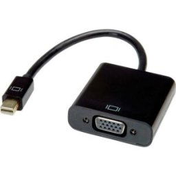 Câble adaptateur Value Mini-Display / VGA Fiche mâle Mini DisplayPort, Prise femelle VGA 15 pôles 0.15 m noir 12.99.3126 Câble DisplayPort
