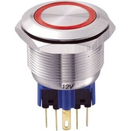 Bouton-poussoir antivandalisme TRU COMPONENTS GQ25-11E/R/12V 701803 250 V/AC 5 A 1 x On/(On) IP65 à rappel 1 pc(s)