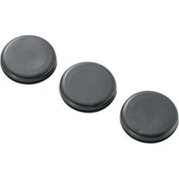 TRU COMPONENTS TC-GMCQR-2518203 Passe-câbles plein(e) Ø max. des bornes 18.9 mm Epaisseur de plaque (maxi) 1.5 mm PVC noir 100 pc(s)