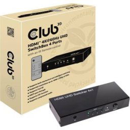 Club 3D CSv-1370 4 ports Switch HDMI 4096 x 2160 pixels