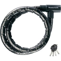 Master Lock 8115EURDPS Câble antivol noir fermeture à clé