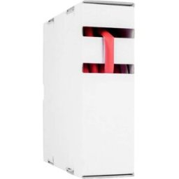 Hongshang 2111114028 Gaine thermorétractable sans colle rouge 19.00 mm 9.50 mm Taux de retreint:2:1 5 m