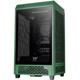 mini-tour Thermaltake The Tower 200 Boîtier PC vert racing 2 ventilateurs pré-installés, fenêtre latérale, filtre anti-poussière