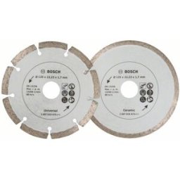 Jeu de 2 disques diamant carrelage et matériaux de construction Ø125mm Bosch TS 2607019484