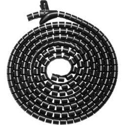 Digitus Gaine spirale plastique, PET noir flexible (L x l x H) 5 m x 30 mm x 30 mm 1 pc(s) DA-90508