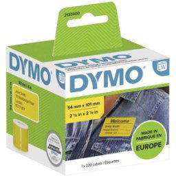 Dymo 101 x 54 mm jaune 220 pc(s) 2133400 Etiquette dexpédition, Etiquette porte-noms
