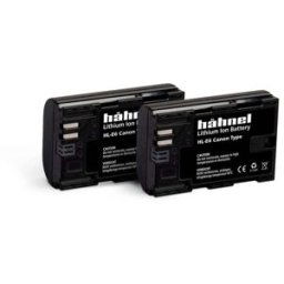 Hähnel Fototechnik HL-E6, 2er Batterie pour appareil photo Remplace laccu dorigine LP-E6 7.2 V 1650 mAh