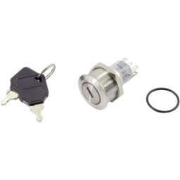 Commutateur à clé TRU COMPONENTS TC-GQ22-A-22Y/31/S203 1602520 250 V 5 A 2 x Off/On/On 2 x 45 ° IP40 1 pc(s)