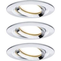 Paulmann Nova Plus Spot encastrable pour salle de bains jeu de 3 LED LED 20.4 W IP65 chrome