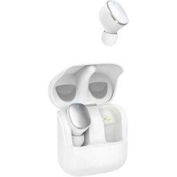 Hama Oreillette Bluetooth Stereo blanc Affichage de la charge de la batterie, micro-casque, boîtier de charge, volume réglable, commande tactile