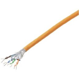 TRU COMPONENTS Câble réseau CAT 7 S/FTP 4 x 2 x 0.24 mm² Certifié CR-Dca orange 100 m