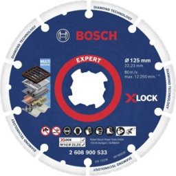Bosch Accessories 2608900533 X-LOCK Disque à tronçonner diamanté Diamètre 125 cm Ø de perçage 22.23 mm métal 1 pc(s)