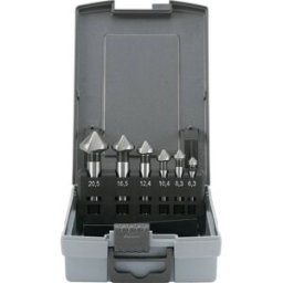 TOOLCRAFT 1614138 Jeu de fraises coniques 6 pièces 6.3 mm, 8.3 mm, 10.4 mm, 12.4 mm, 16.5 mm, 20.5 mm HSS tige cylindrique 1 pc(s)