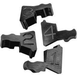 DEFENDER by Adam Hall Tenon de liaison 869301ASET Polyuréthane noir Contenu: 1 set