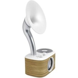 Sangean WR-45 White Radio de table FM AUX, Bluetooth rechargeable blanc