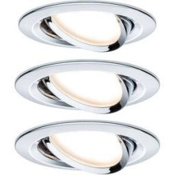 Paulmann 93452 Nova Spot encastrable jeu de 3 LED LED 18 W chrome (brillant)