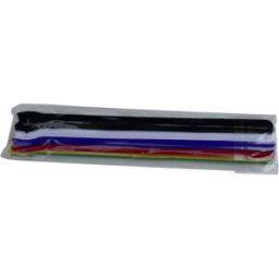 Collier de serrage auto-agrippant TRU COMPONENTS 804-06-Bag 1586401 pour grouper partie velours et partie agrippante (L x l) 250 mm x 13 mm multicolore 10 pc(s)