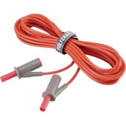 VOLTCRAFT Cordon de mesure de sécurité[Banane mâle 4 mm -Banane mâle 4 mm ] Ultra flexibles 5.00 m;rouge;MSB-501 10 A
