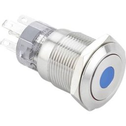 Interrupteur antivandalisme TRU COMPONENTS LAS1-AGQ11ZD, BL 701303 250 V/AC 5 A 1 x On/On IP67 à accrochage 1 pc(s)