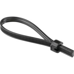 HellermannTyton Strap Black ATS3080-PA66HIRHSUV-BK Bande de scellage 102-66110 Plage de Ø du faisceau 80 mm (max) stabilisé aux UV, résistant aux chocs,