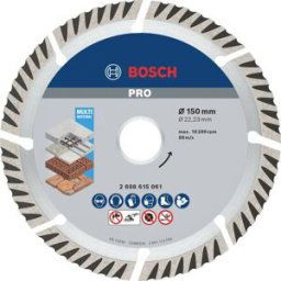 Bosch Accessories 2608615061 Standard for Universal Speed Disque à tronçonner diamanté Diamètre 150 mm Ø de perçage 22.23 mm 1 pc(s)