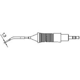 Weller RTM 008 (RT5) Panne de fer à souder forme de burin, coudée 30° Taille de la panne 0.8 mm Contenu 1 pc(s)